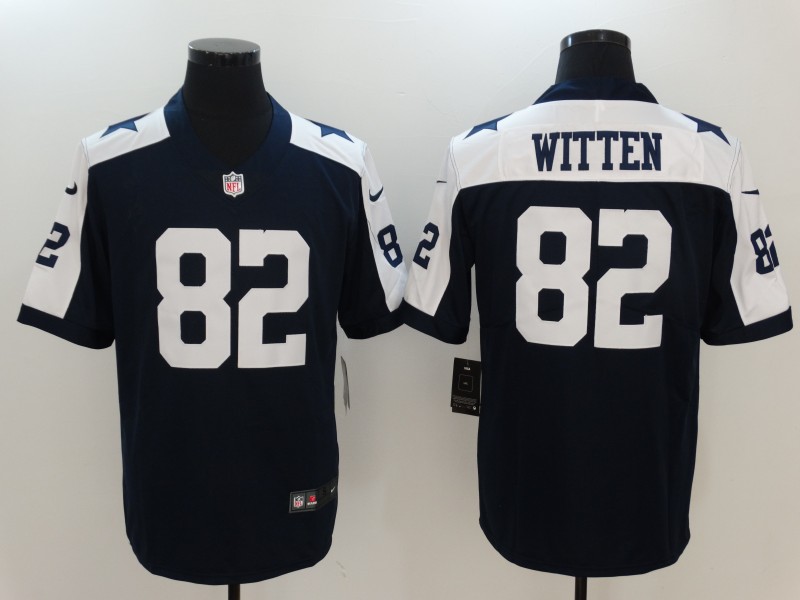 Men's Dallas Cowboys Jason Witten #82 Navy Alternate Jersey